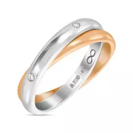 Золотое кольцо c бриллиантами