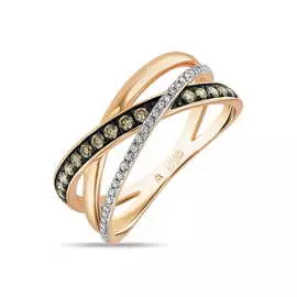 Золотое кольцо c бриллиантами