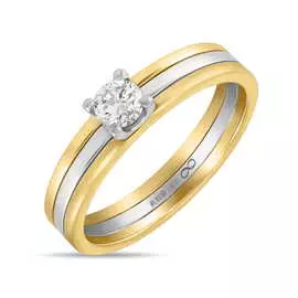 Золотое кольцо c бриллиантами