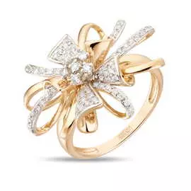 Золотое кольцо c бриллиантами