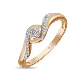 Золотое кольцо c бриллиантами