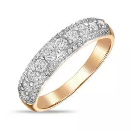 Золотое кольцо c бриллиантами