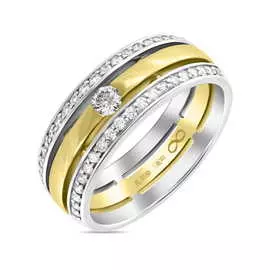 Золотое кольцо c бриллиантами