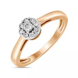 Золотое кольцо c бриллиантами