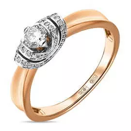 Золотое кольцо c бриллиантами