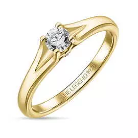 Золотое кольцо c бриллиантами