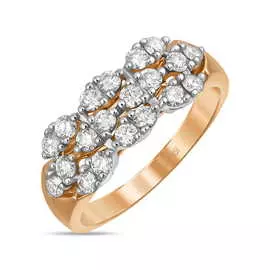 Золотое кольцо c бриллиантами