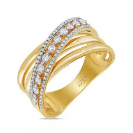 Золотое кольцо c бриллиантами