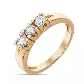 Золотое кольцо c бриллиантами