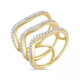 Золотое кольцо c бриллиантами