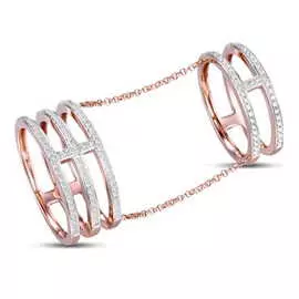 Золотое кольцо c бриллиантами