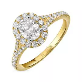 Золотое кольцо c бриллиантами