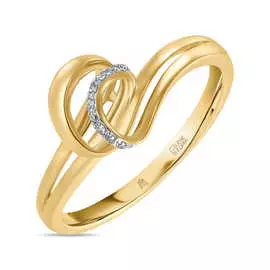 Золотое кольцо c бриллиантами