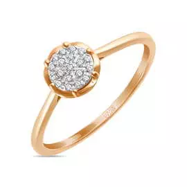 Золотое кольцо c бриллиантами