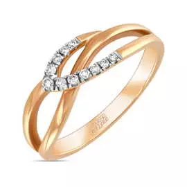 Золотое кольцо c бриллиантами