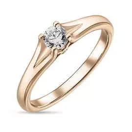 Золотое кольцо c бриллиантами