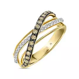 Золотое кольцо c бриллиантами