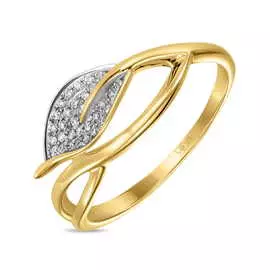 Золотое кольцо c бриллиантами