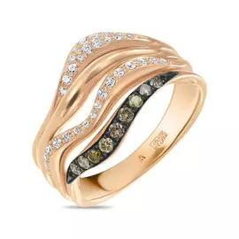 Золотое кольцо c бриллиантами