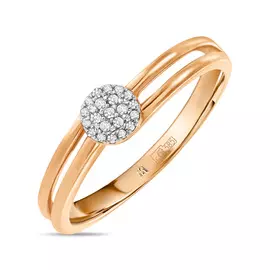 Золотое кольцо c бриллиантами
