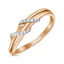 Золотое кольцо c бриллиантами