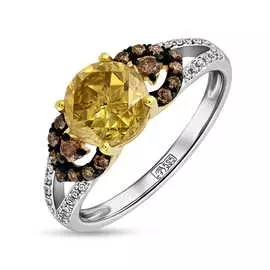 Золотое кольцо c бриллиантами