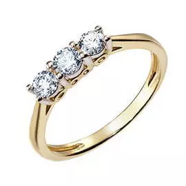 Золотое кольцо c бриллиантами