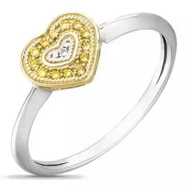 Золотое кольцо c бриллиантами