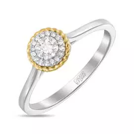 Золотое кольцо c бриллиантами