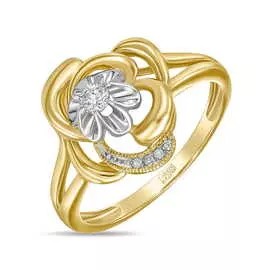 Золотое кольцо c бриллиантами