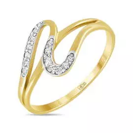 Золотое кольцо c бриллиантами