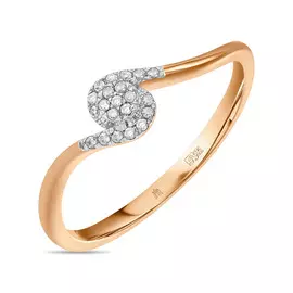 Золотое кольцо c бриллиантами