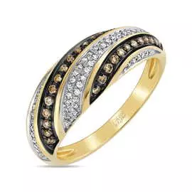 Золотое кольцо c бриллиантами