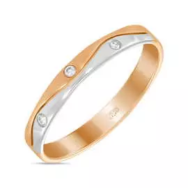 Золотое кольцо c бриллиантами