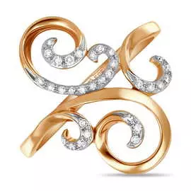 Золотое кольцо c бриллиантами