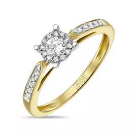 Золотое кольцо c бриллиантами