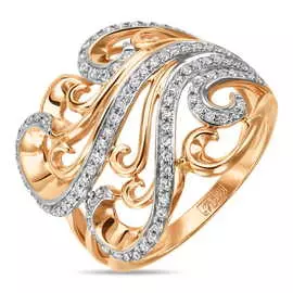 Золотое кольцо c бриллиантами