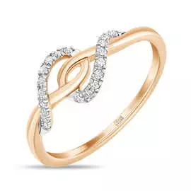 Золотое кольцо c бриллиантами