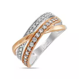 Золотое кольцо c бриллиантами