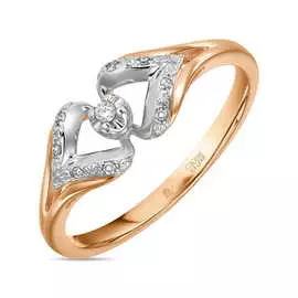 Золотое кольцо c бриллиантами