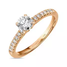 Золотое кольцо c бриллиантами