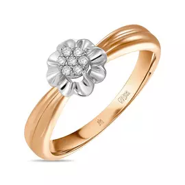 Золотое кольцо c бриллиантами