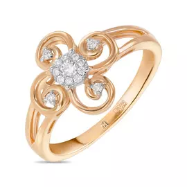 Золотое кольцо c бриллиантами