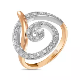 Золотое кольцо c бриллиантами