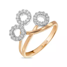 Золотое кольцо c бриллиантами