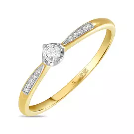 Золотое кольцо c бриллиантами