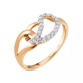 Золотое кольцо c бриллиантами