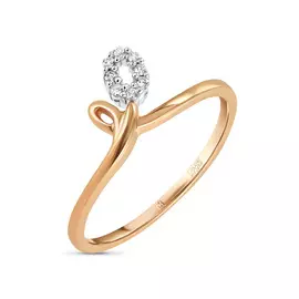 Золотое кольцо c бриллиантами