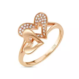 Золотое кольцо c бриллиантами