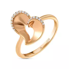 Золотое кольцо c бриллиантами